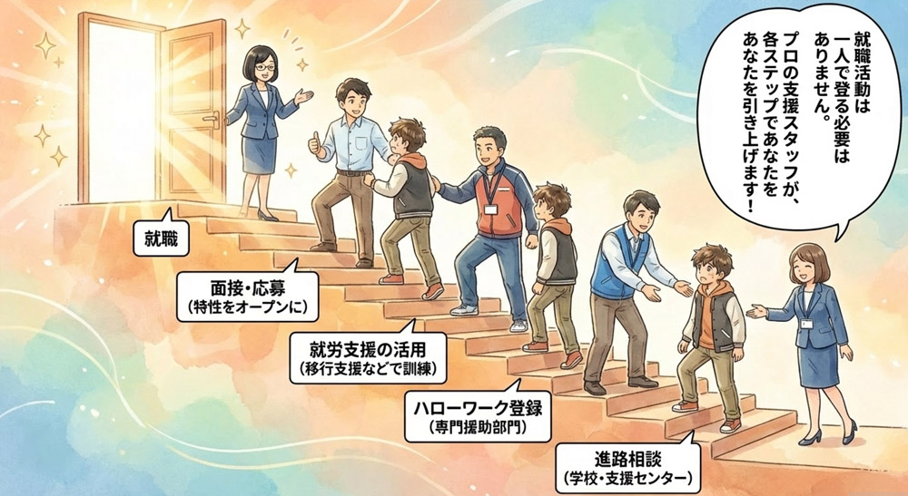 就職活動の進め方と支援の受け方