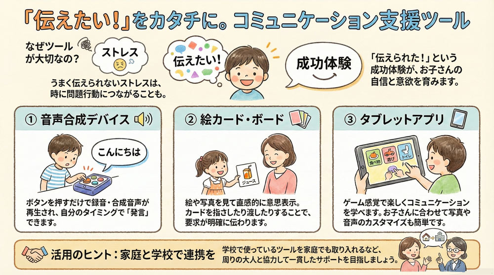 知的障害のあるお子さんのコミュニケーション支援ツール