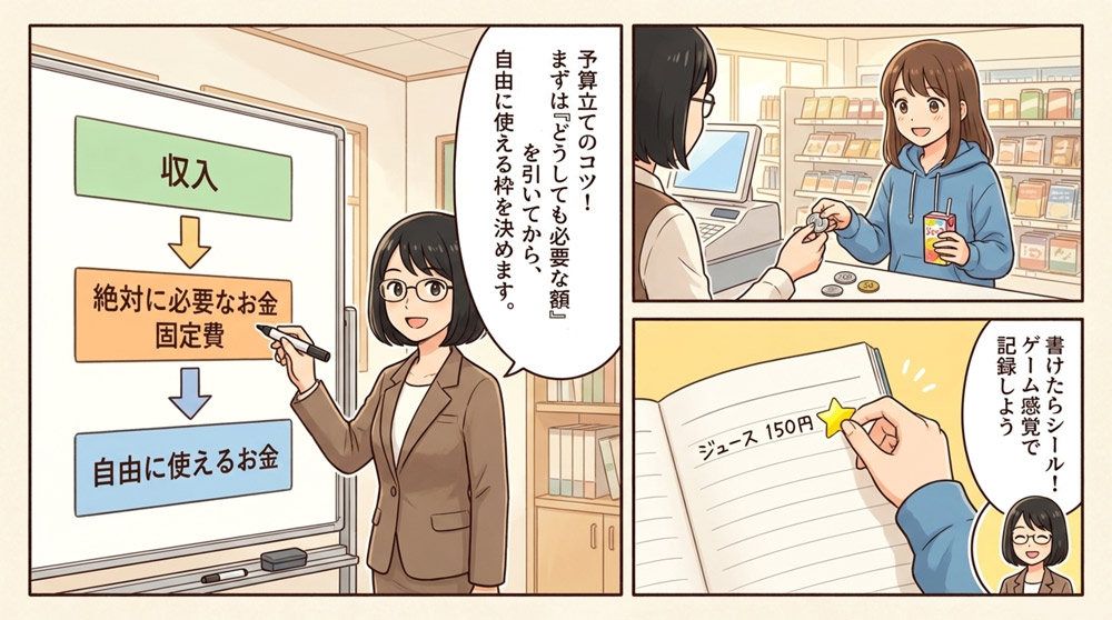 【具体的な方法2】 支出を記録して振り返る習慣をつける