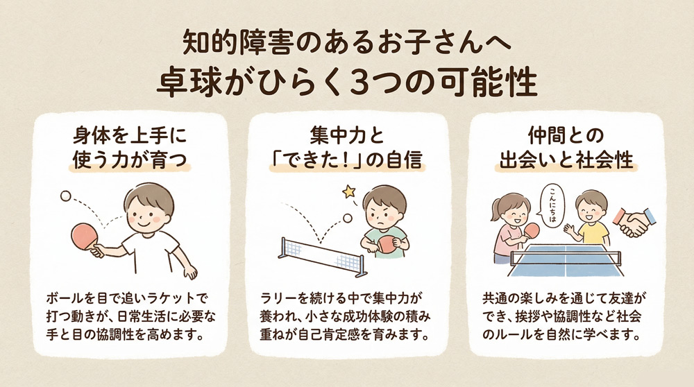 知的障害のあるお子さんの可能性を広げる卓球教室の魅力