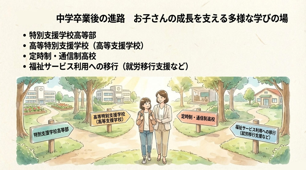 知的障害のある子の進路選択肢