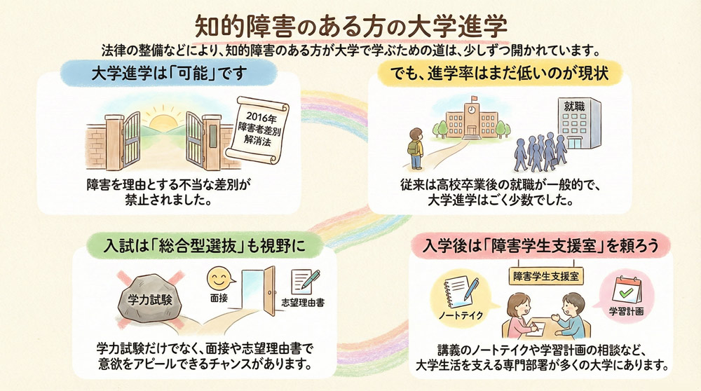 知的障害のお子さんの大学進学