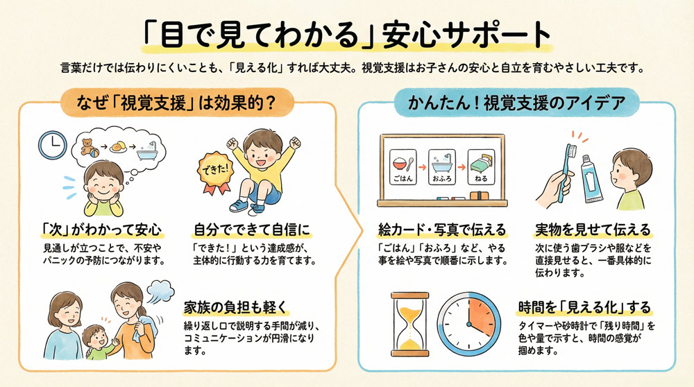 知的障害のお子さんへの視覚支援