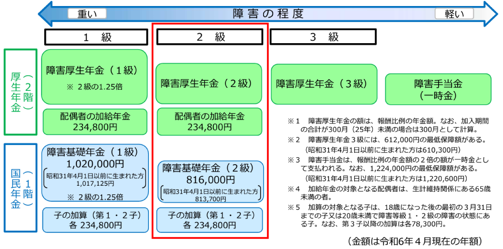 障害 手帳 販売 6 級 障害 年金