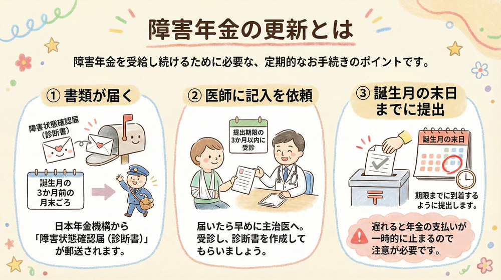 障害年金の更新とは何ですか?