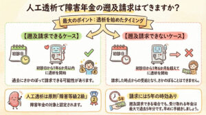 人工透析で障害年金の遡及請求はできますか?