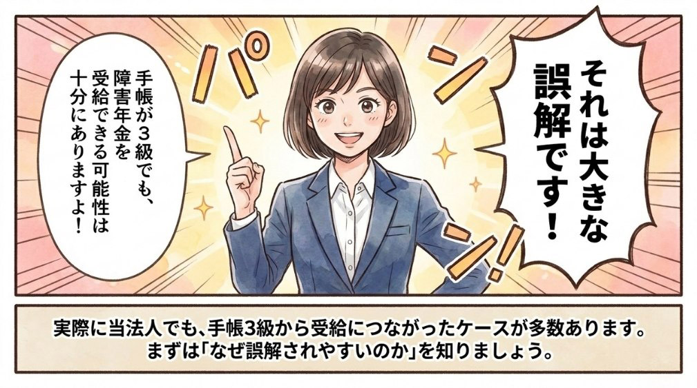 手帳3級でも障害年金はもらえる?