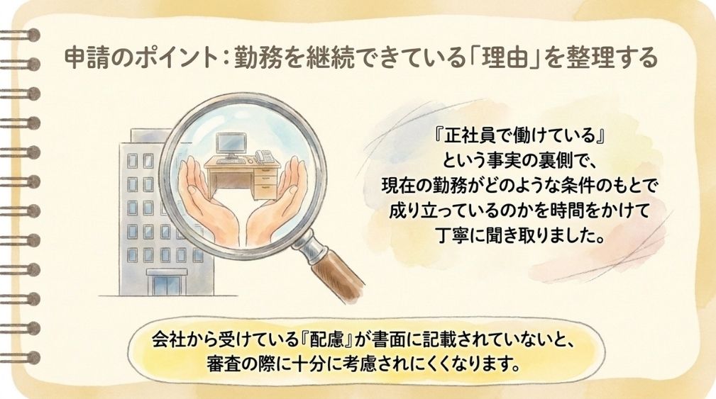 フルタイム勤務でも認定されるのかという不安