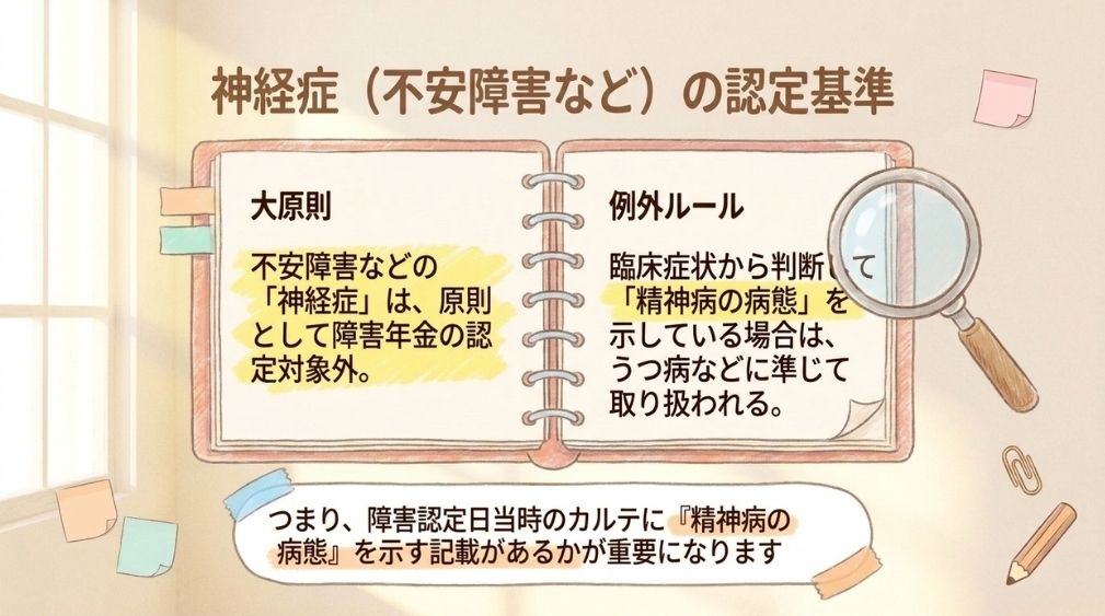 神経症の認定基準