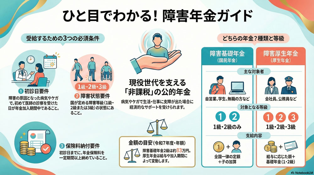 障害年金とは｜はじめての人にも分かりやすく解説します