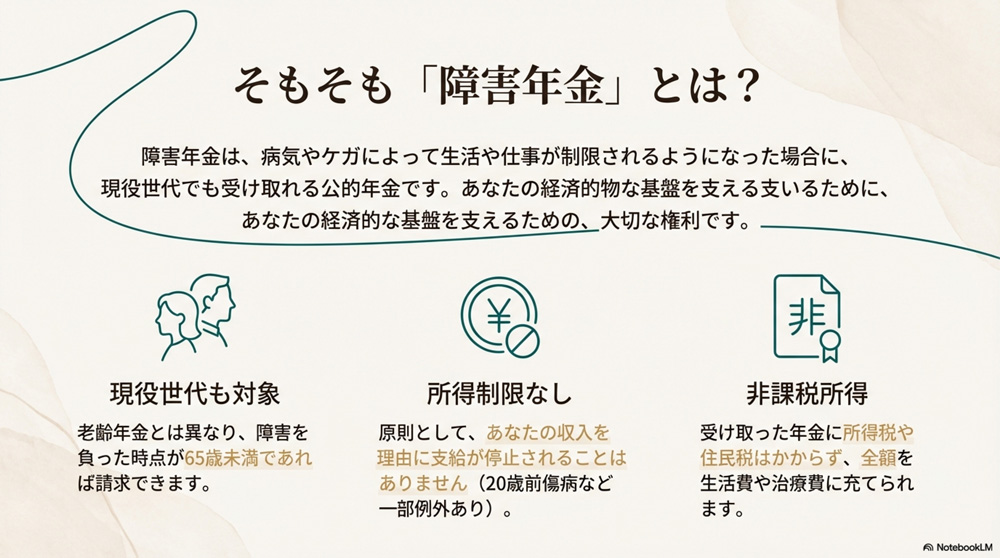 障害年金とはどんな制度？