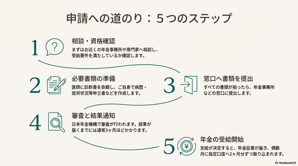 障害年金の申請方法