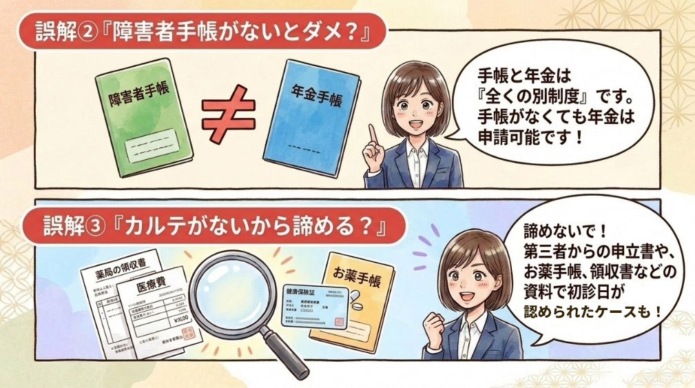 障害者手帳をお持ちでなくても申請できます