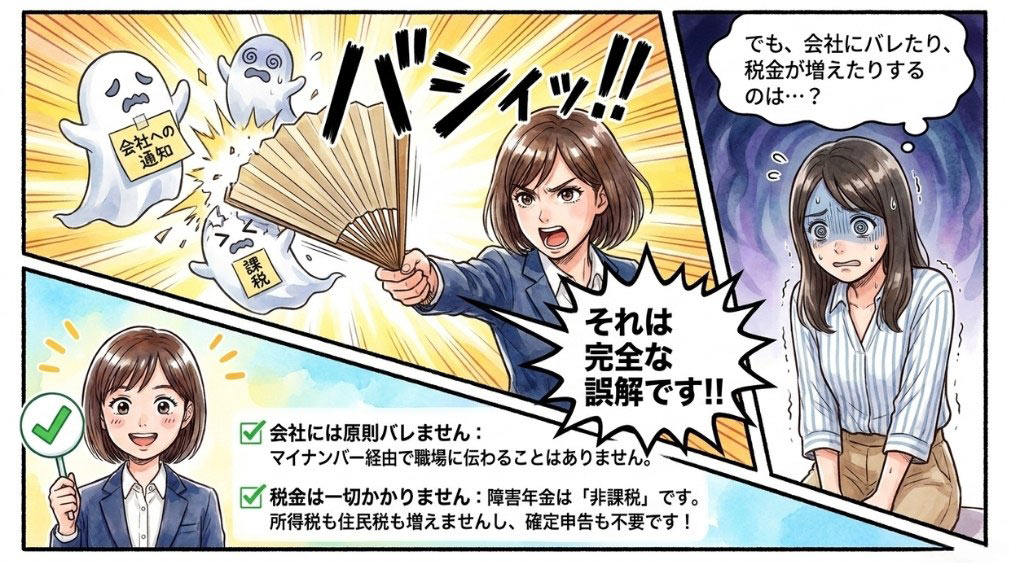 「会社にバレる」「税金がかかる」は誤解です
