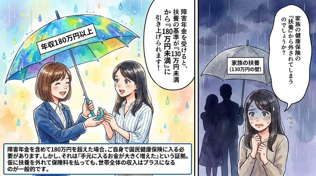 2. 健康保険の扶養から外れる場合がある
