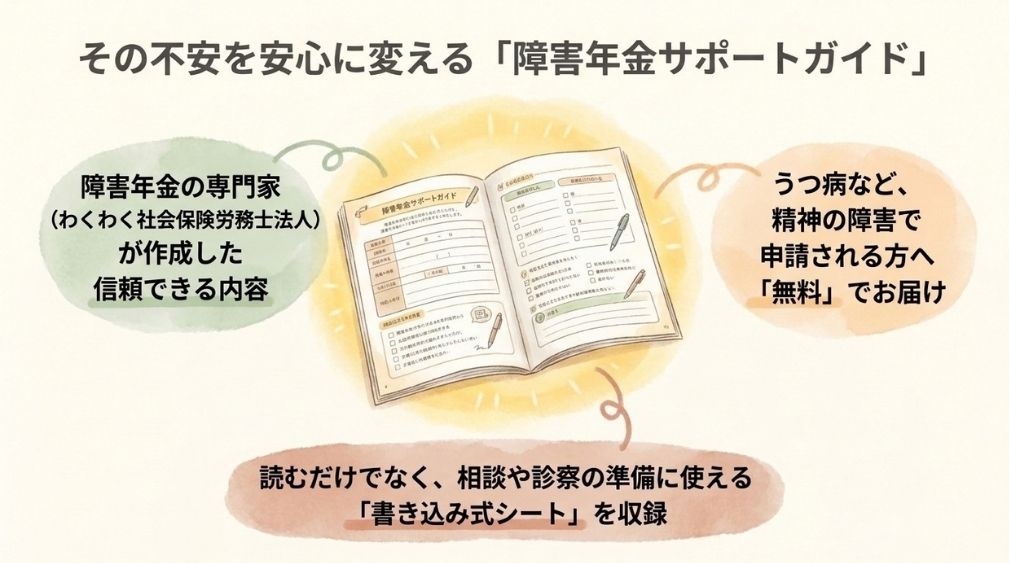 障害年金サポートガイド(精神版)に入っているもの