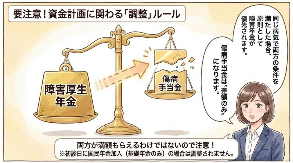 傷病手当金・労災との調整