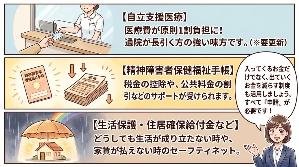 医療費・税・生活費の負担を軽くする制度
