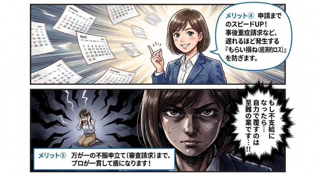 【メリット4】申請までのスピードが速くなる