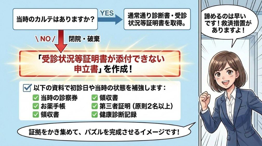 初診日の証明が難しい場合