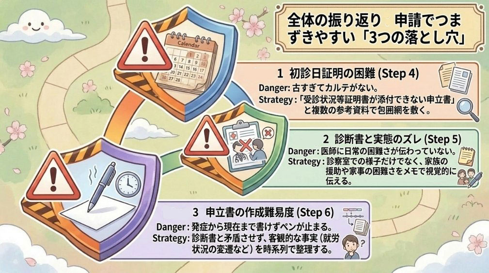 申請でつまずきやすい3つのポイント