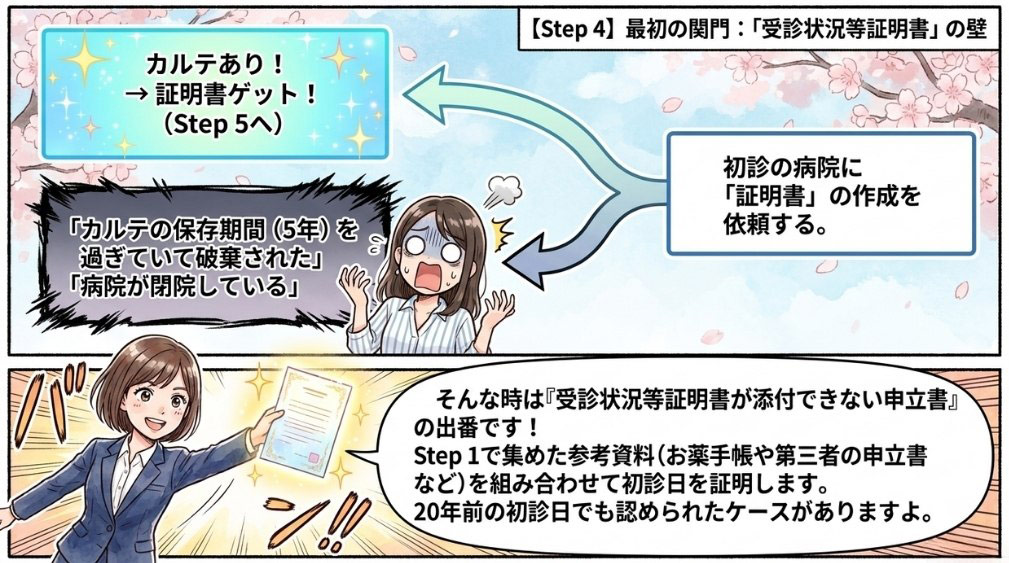 Step4 — 受診状況等証明書を取得する