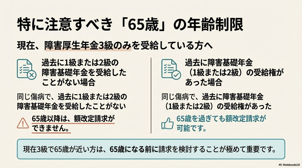 65歳以上での特例制限