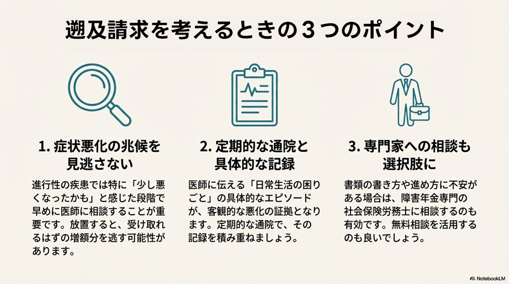 額改定請求を考えるときの３つのポイント