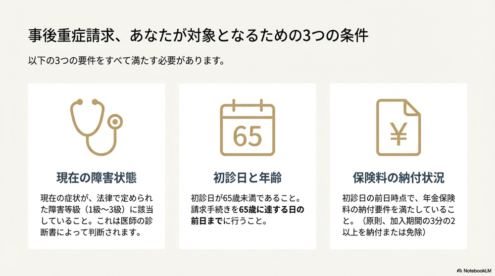 事後重症請求の条件