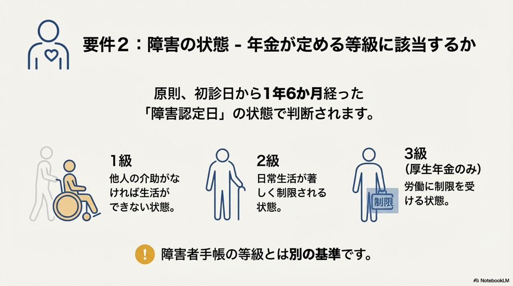 【要件2】障害状態要件