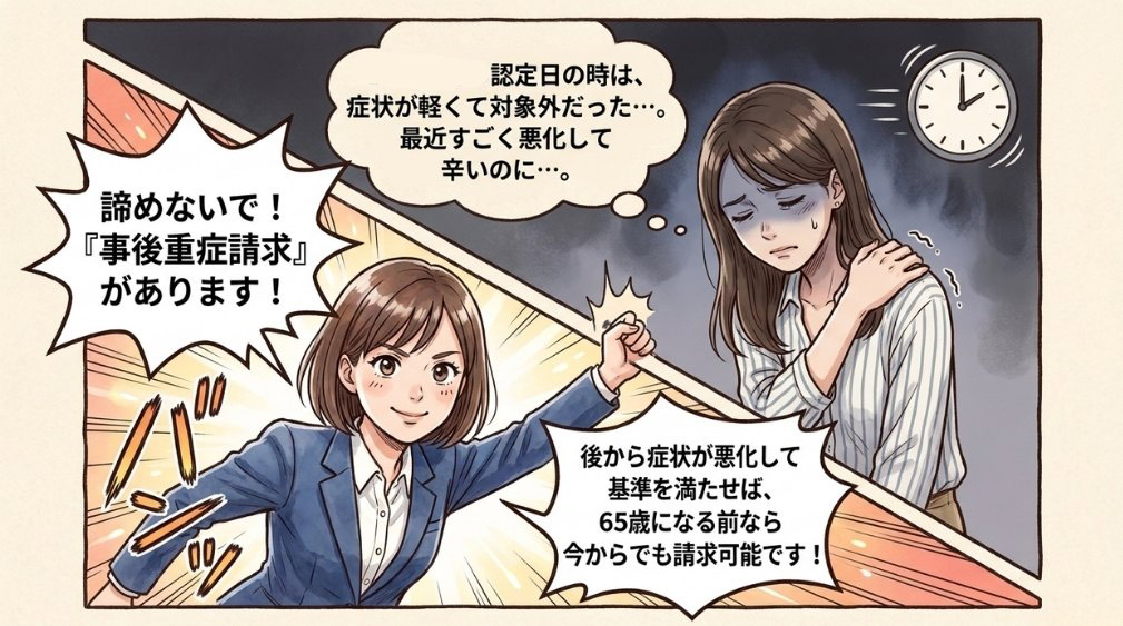 認定日に該当しなかった場合(事後重症請求)