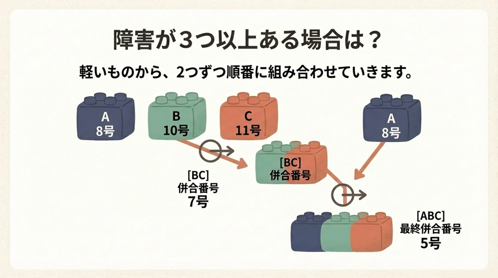 障害が3つ以上あるケース