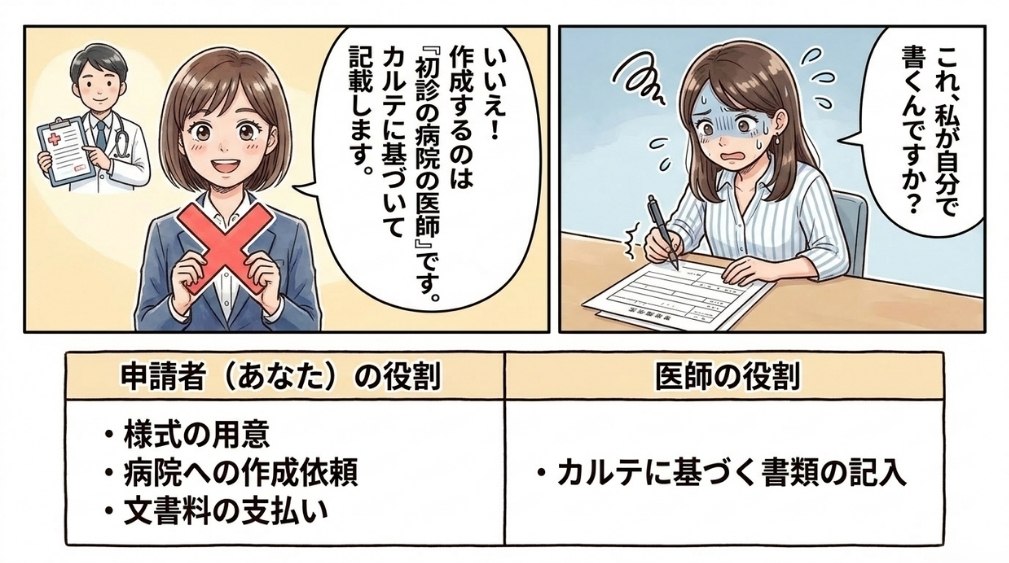 記載するのは初診時の医療機関の医師