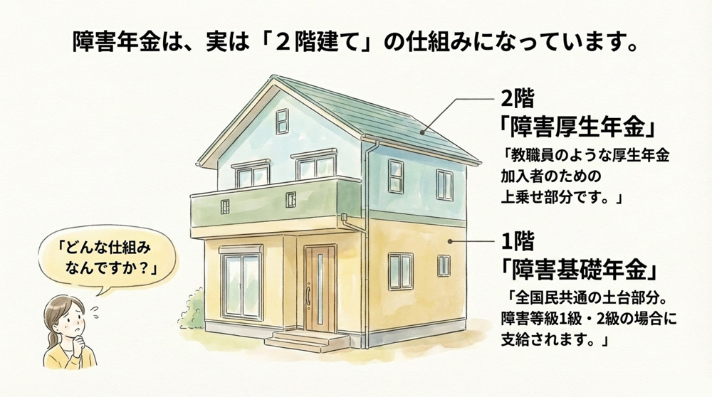 公立学校共済組合における障害年金の仕組み