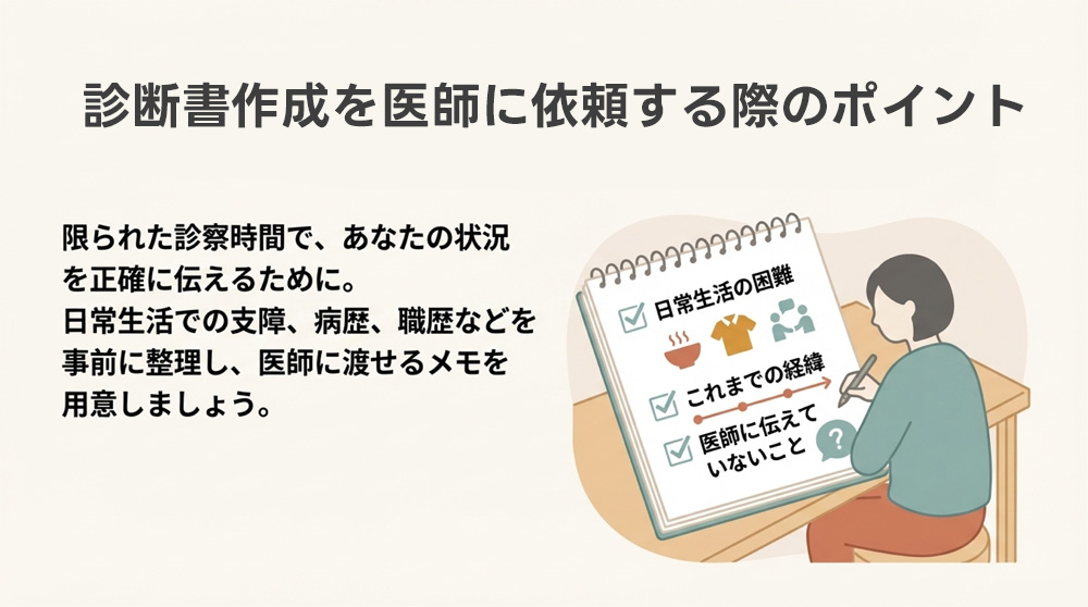 診断書作成を医師に依頼する際のポイント