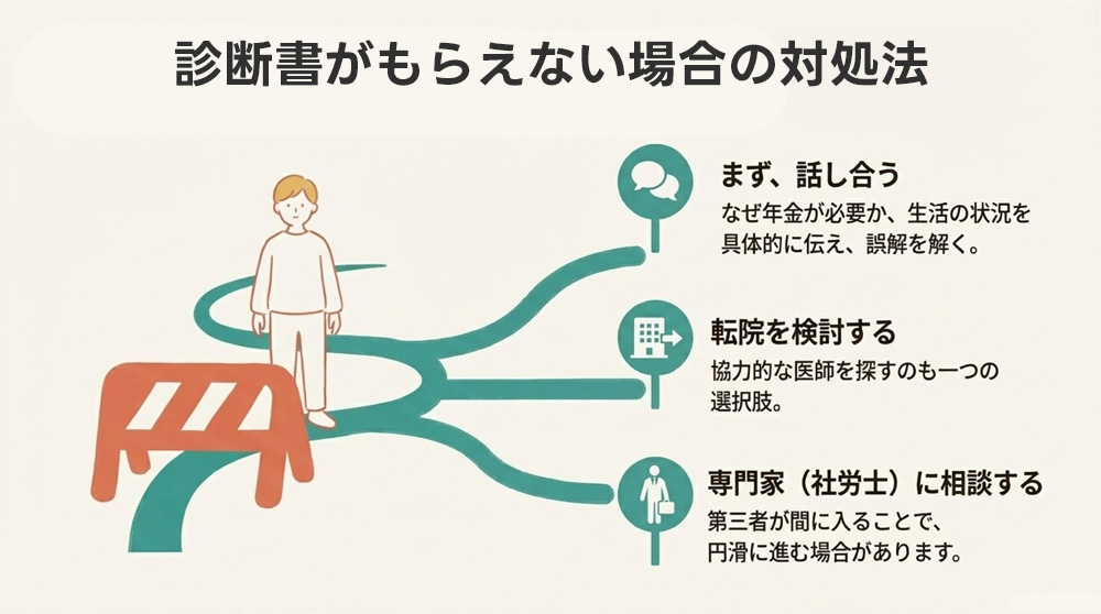 診断書がもらえない場合の対処法