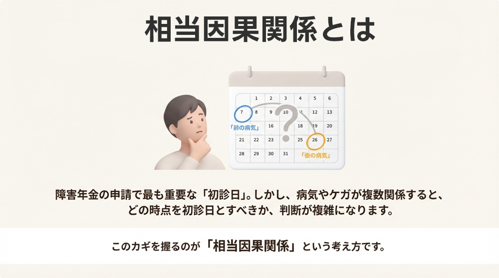 障害年金の「相当因果関係」とは