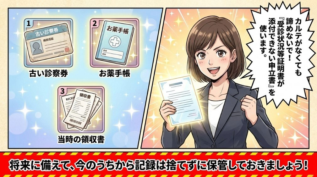 受診状況等証明書が添付できない申立書