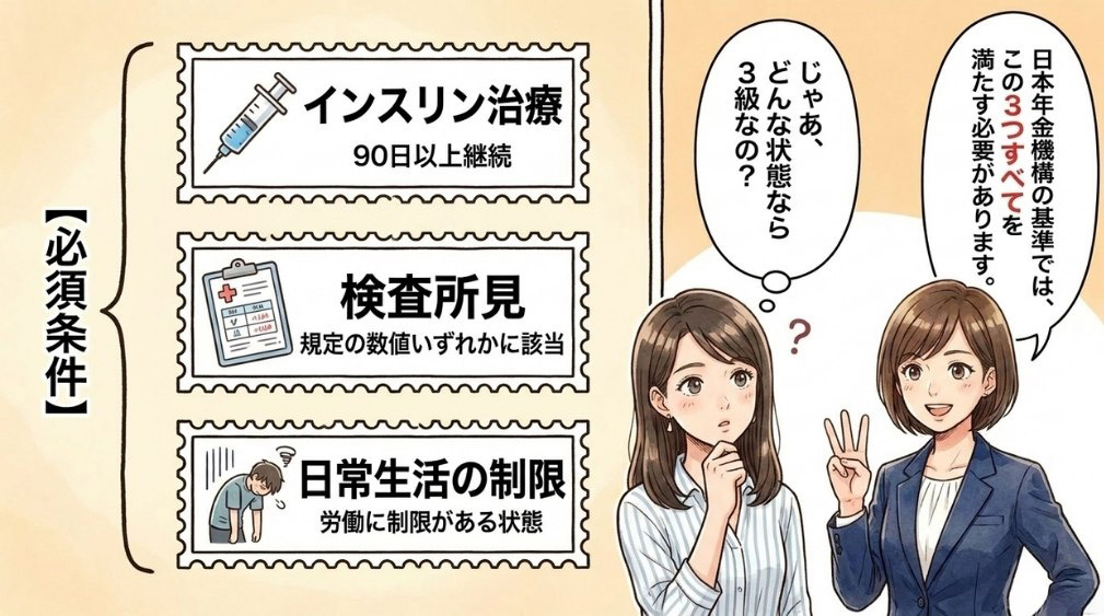 3級と認定される要件