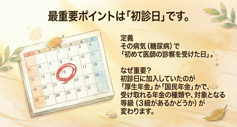 初診日の特定が最重要ポイント