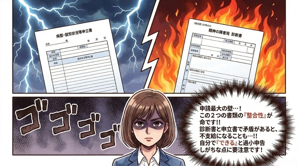 病歴・就労状況等申立書の書き方