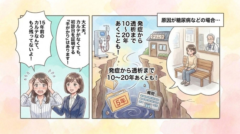 相当因果関係|原疾患の初診日が起点になる