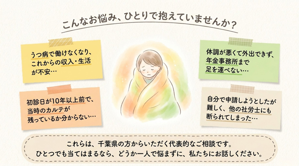 千葉県で障害年金の申請にお困りの方へ