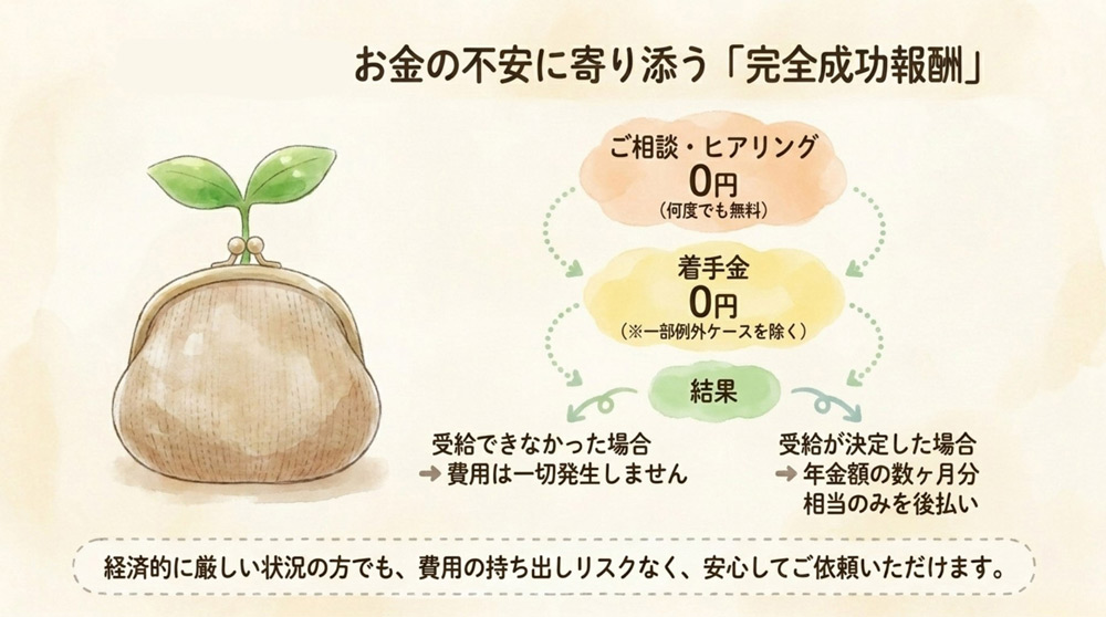 成功報酬制で相談無料