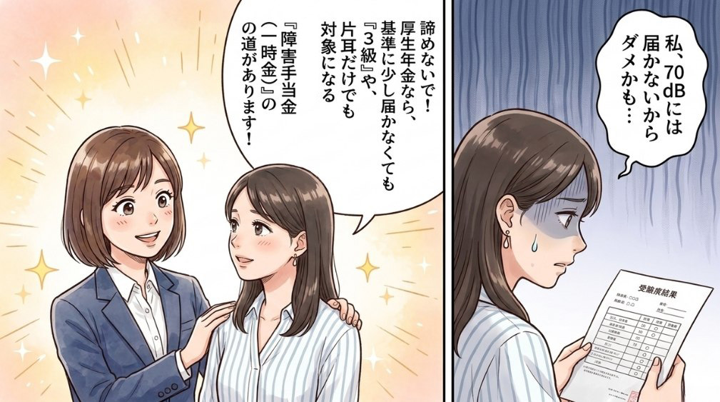 「難聴では障害年金がもらえない」と言われるケース