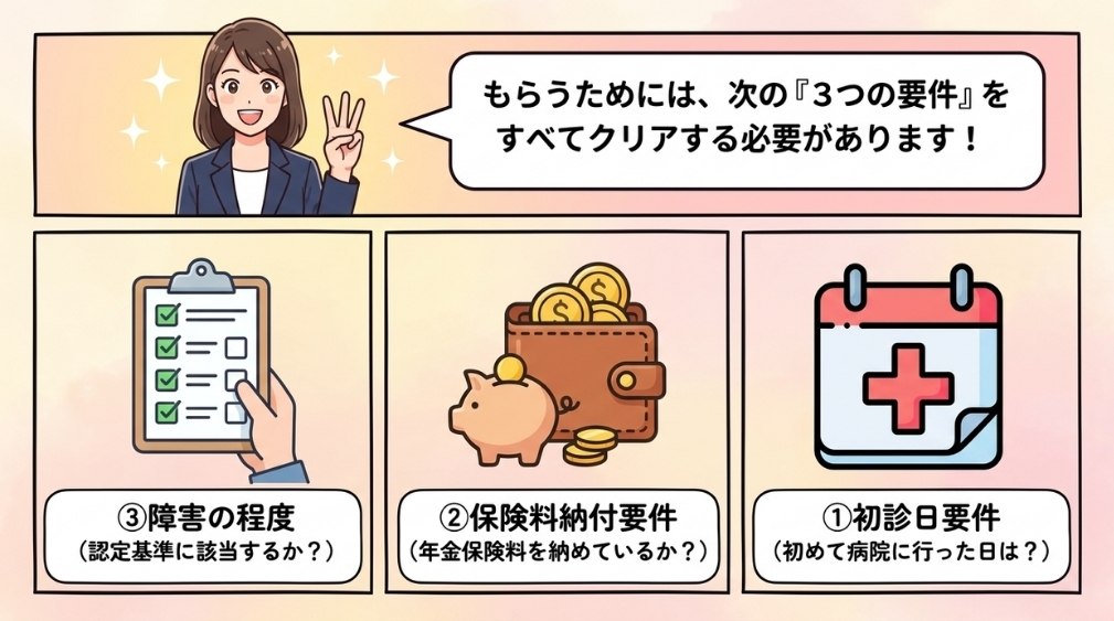 ADHDで障害年金を受給できる可能性(3つの要件)