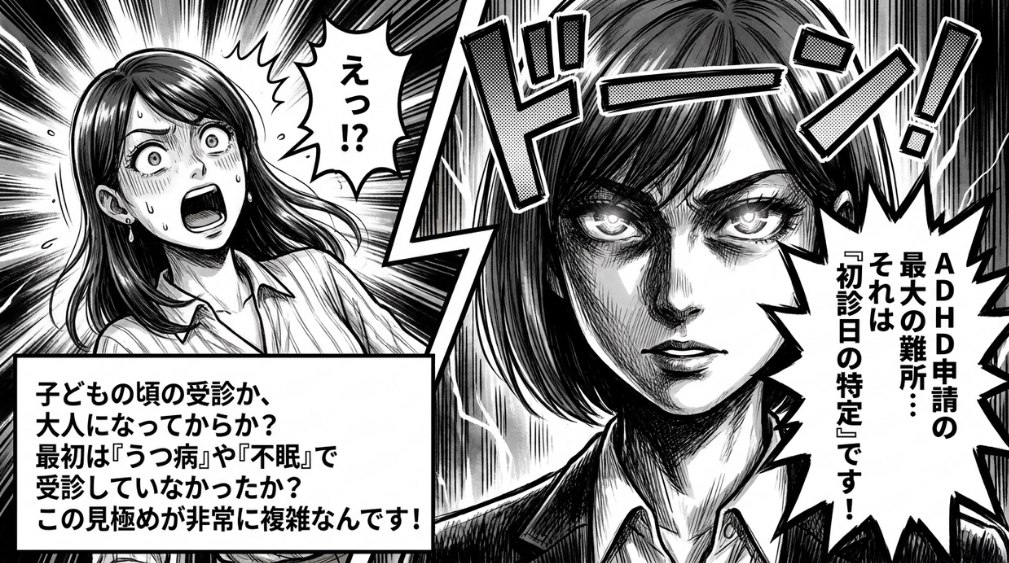 ①初診日要件(ADHD特有の難しさ)