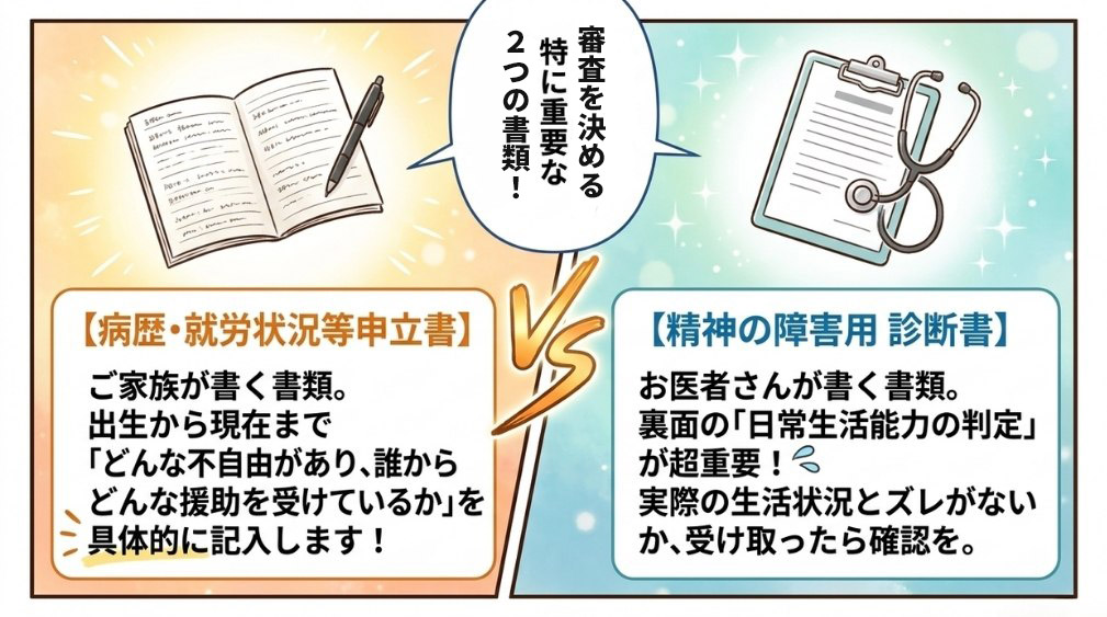 精神の障害用診断書のポイント