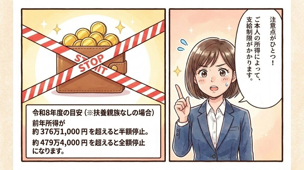 20歳前傷病による障害基礎年金の所得制限