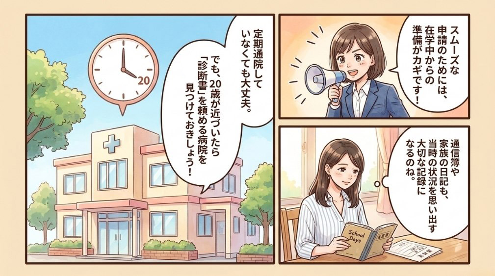 在学中からの準備・医療機関の確保